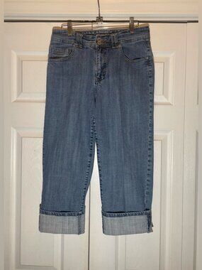 Vintage Chico's Size 1 Platinum Claire Crop Jeans Women's Size 8